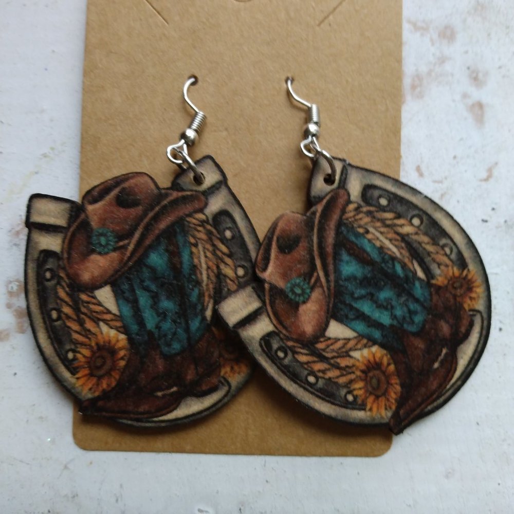 Lucky Western Earrings